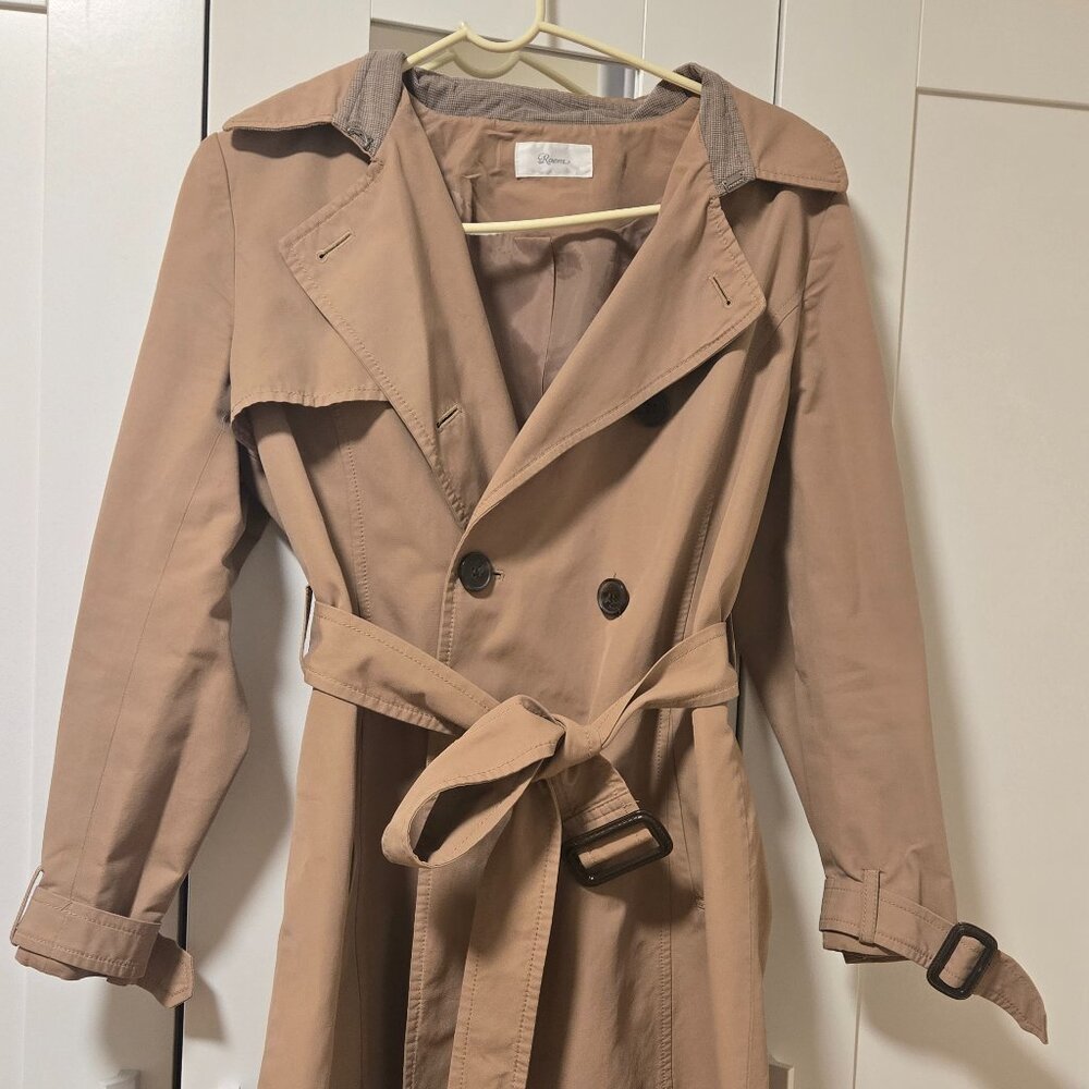 Roem Beige Women's Trench Coat